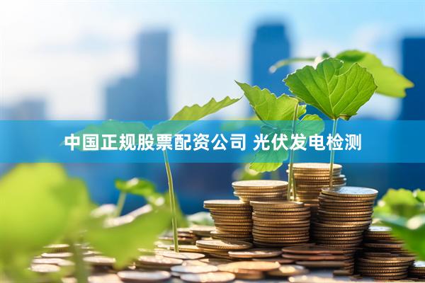 中国正规股票配资公司 光伏发电检测